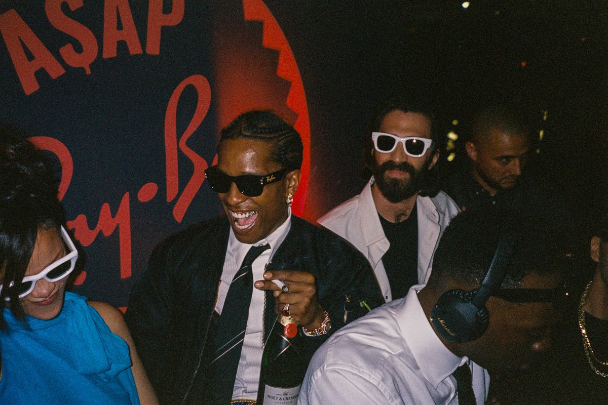 Rihanna and A$AP Rocky at Ray-Ban afterparty in Cannes 🎞️