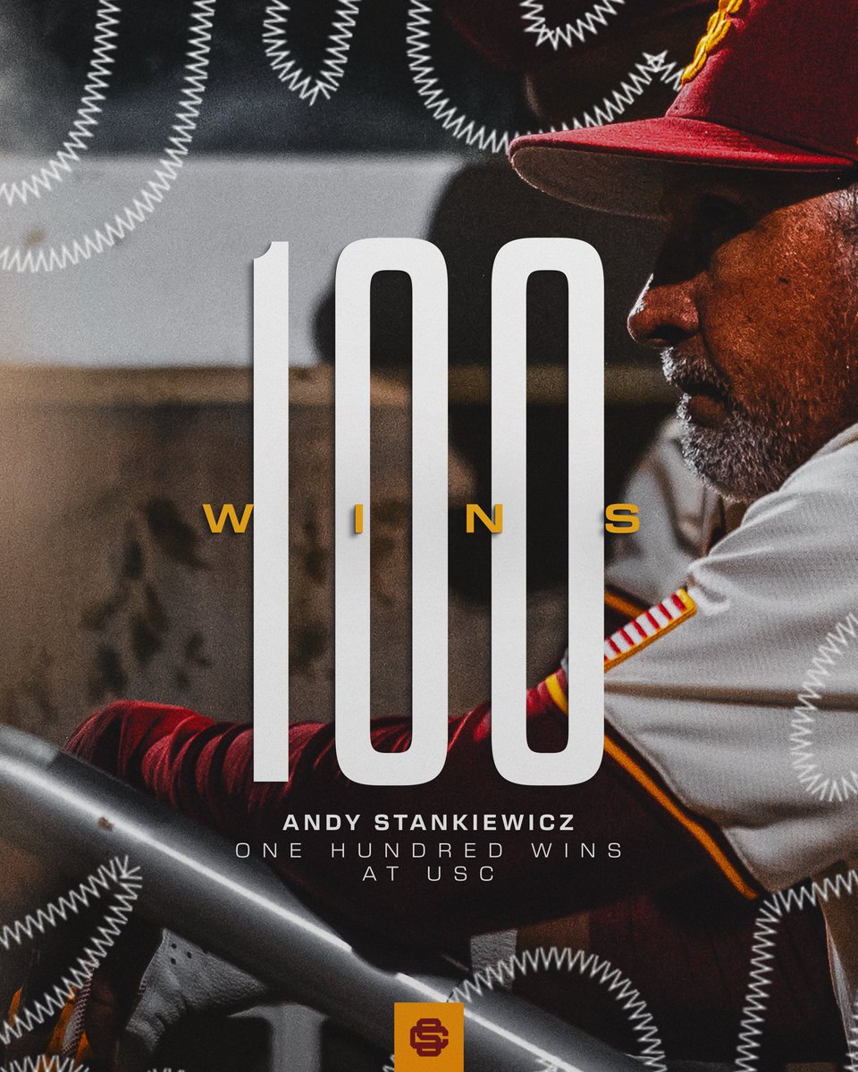USC Baseball (@usc_baseball) on Twitter photo Friday’s win was the 100th victory at USC for Head Coach Andy Stankiewicz 💯✌️
Stankiewicz joins Hall-of-Famer Mike Gillespie as the only coaches to record at least 100 wins in their first 3 seasons at USC.
Congrats, <a href="/turntwo17/">Andy Stankiewicz</a>!
#FightOn x #Brick_By_Brick Friday’s win was the 100th victory at USC for Head Coach Andy Stankiewicz 💯✌️
Stankiewicz joins Hall-of-Famer Mike Gillespie as the only coaches to record at least 100 wins in their first 3 seasons at USC.
Congrats, <a href="/turntwo17/">Andy Stankiewicz</a>!
#FightOn x #Brick_By_Brick