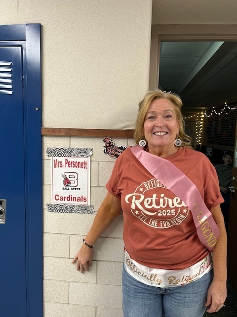 RushvilleHigh's tweet photo. Mrs. Personett is OFFICIALLY RETIRED!! Please join us in congratulating her on her tremendous accomplishments! Thank you for all you have done for RCHS! https://t.co/rXeC9BfpNG