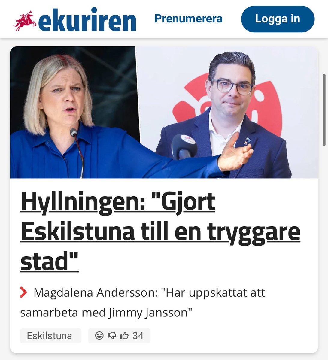 Tryggare stad under Jansson?

Enligt polisen har flertalet områden som berikats av invandring och blomstrande mångkultur blivit utsatta/särskilt utsatta. Islamism och organiserad brottslighet präglar dessa områden. Ni vet vad som väntar med (S) vid maken!
#svpol