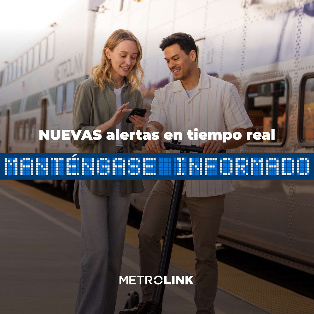 Metrolink's tweet image. THE TIME HAS COME - Sign up for Metrolink Alerts! 📲💬
Subscribe Here: metrol.ink/43zd717