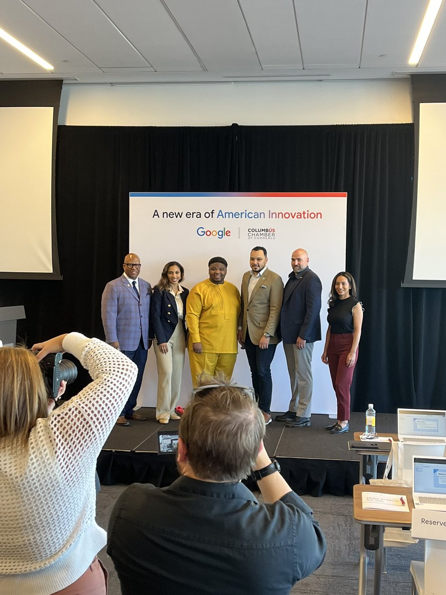 Team_SPP's tweet photo. A busy week for #TeamSPP! Kevin presented to The Energy Professionals Association on Wednesday about the current energy policy landscape and on Friday, Jessica and Isabelle staffed Google’s “Make AI Work for You” workshop with the Columbus Chamber. https://t.co/oKIfbgZYkf