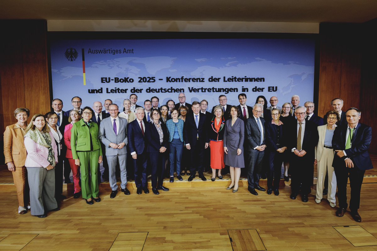 #EUBoko, it’s a wrap! 2 days of interesting talks with i.a. <a href="/AussenMinDE/">Johann Wadephul</a> Johann #Wadephul, State Min. <a href="/GuntherKrichba3/">Gunther Krichbaum</a>, guests from 🇩🇪 ministries, <a href="/EU_Commission/">European Commission</a> &amp; experts have come to a close. We look forward to the next conference of Heads of Missions in 🇪🇺 countries - in 2026!