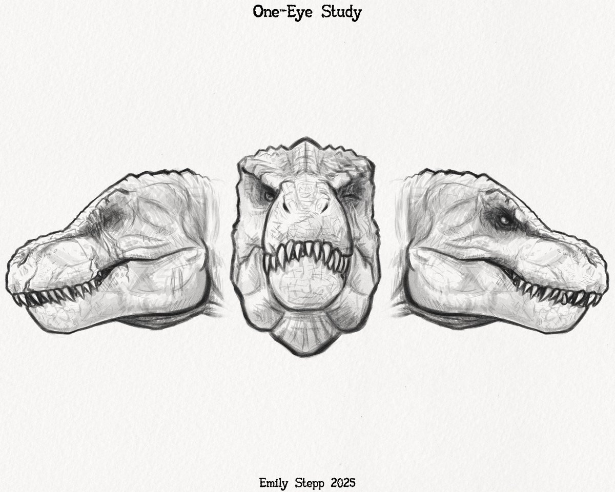 One-Eye the Tyrannosaurus rex antagonist from Dino King study for DracoTyrannus.