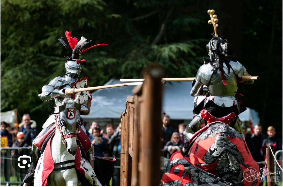Gearing up <a href="/leedscastleuk/">Leeds Castle, Kent</a> for  Queens Joust.  Three nations competing for trophy on Saturday, Sunday &amp; BH Monday, with medieval camp set up around arena.  Thanks to all team members who set this up &amp; will run over weekend. 
Also met new Kookaburra babies for head scritch!