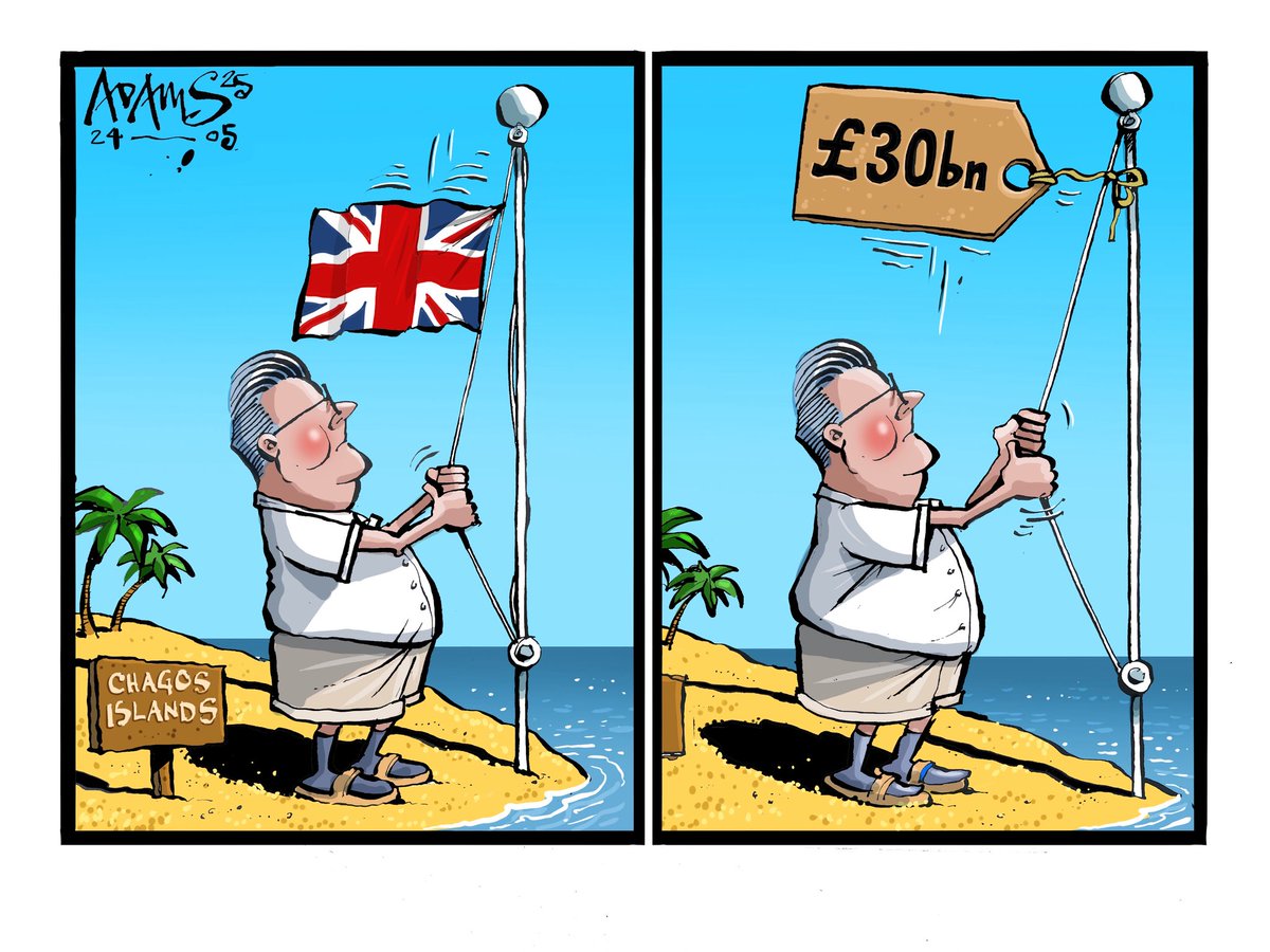 My Saturday <a href="/Telegraph/">The Telegraph</a> <a href="/TelePolitics/">Telegraph Politics</a> #ChagosIslands #cartoon