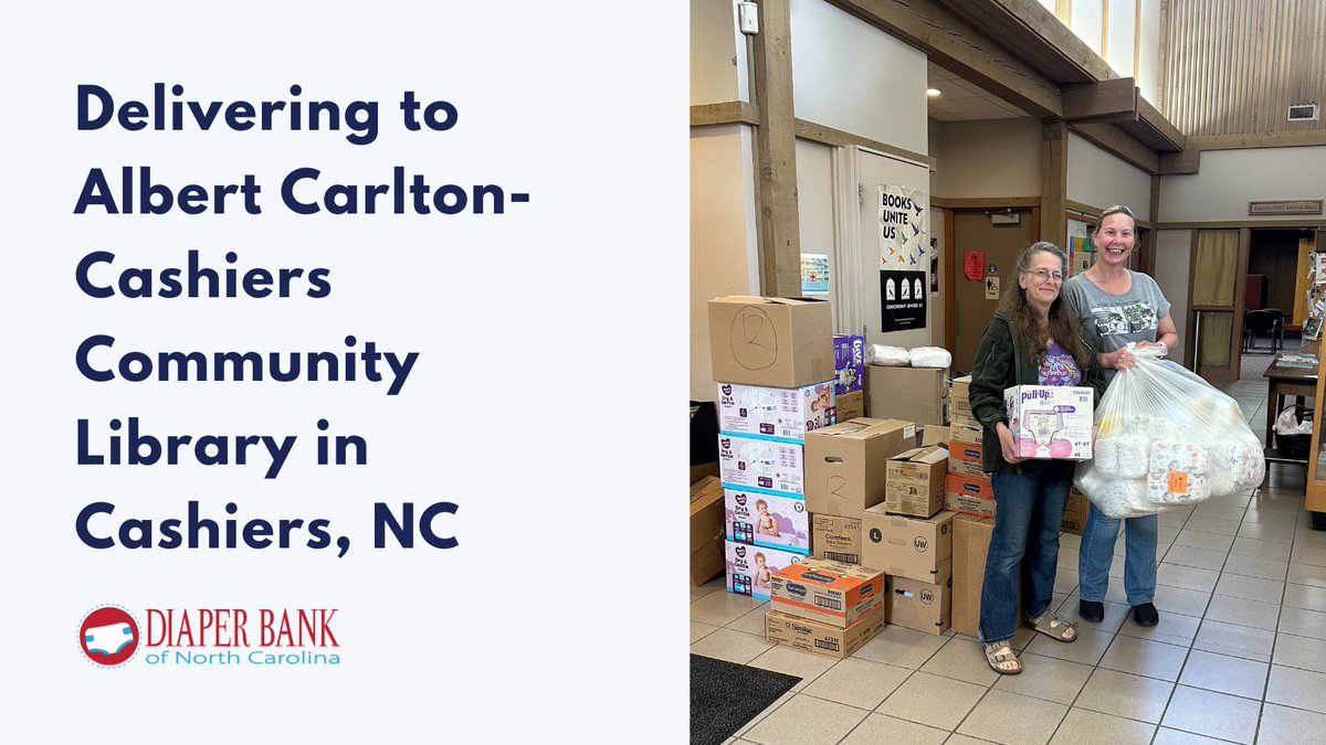 Diaper Bank of NC (@diaperbanknc) on Twitter photo DBNC continues to support #WNC months after the massive devastation of #HurricanHelene. Thank you to all who support this work - we loved delivering needed supplies to <a href="/Fontanalib/">Fontana Regional Library</a> last week. #DiaperOnNC <a href="/RepChuckEdwards/">Congressman Chuck Edwards</a> DBNC continues to support #WNC months after the massive devastation of #HurricanHelene. Thank you to all who support this work - we loved delivering needed supplies to <a href="/Fontanalib/">Fontana Regional Library</a> last week. #DiaperOnNC <a href="/RepChuckEdwards/">Congressman Chuck Edwards</a>