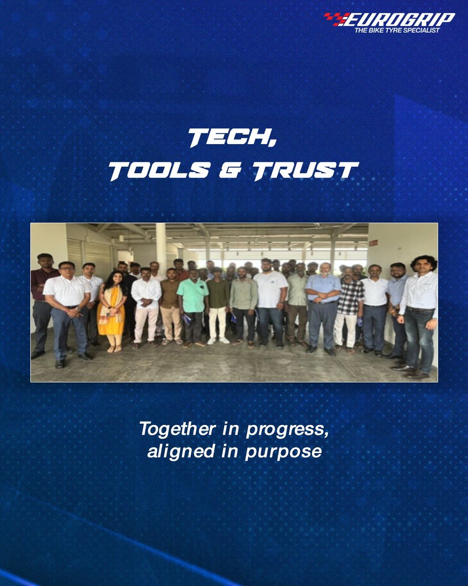 We kicked off our Mechanic Outreach in Chennai! 
Trained 28 two-wheeler mechanics &amp; puncture techs on tyre care—from maintenance &amp; fitment to repairs &amp; warranties.
Empowering skills, driving progress.
Stay tuned!

#EurogripTyres #EnjoyEveryTurn #PerfectTyrePartner #Chennai