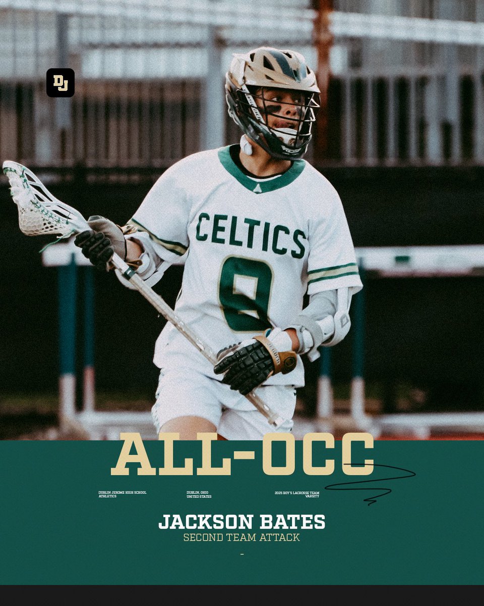 Congratulations to Jr. Attackman Jackson Bates on being named Second Team All-OCC!