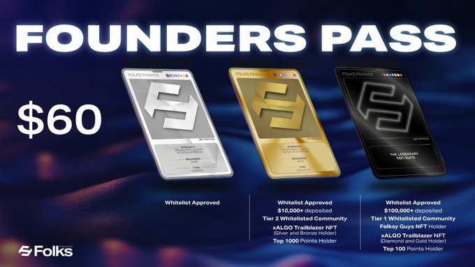 Deposit on any chain.
 Borrow from any chain.
Get the wl and got FOUNDERS PASS 🤟
<a href="/FolksFinance/">Folks Finance</a>