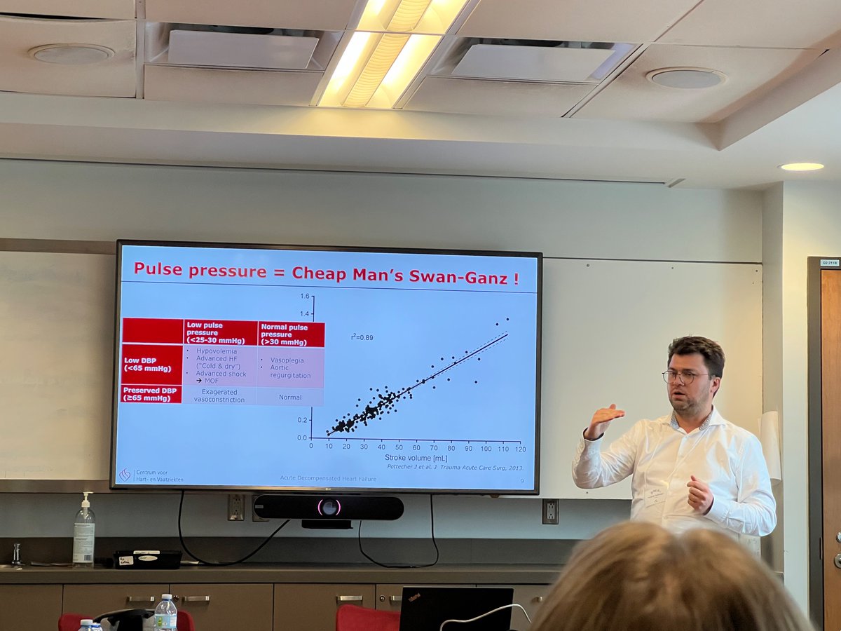 NephroPOCUS (@nephrop) on Twitter photo . <a href="/FH_Verbrugge/">Frederik H. Verbrugge</a> says, pulse pressure is cheap manās š¦¢
Great talk on #heartfailure - #HR2025 Hospitalist side . <a href="/FH_Verbrugge/">Frederik H. Verbrugge</a> says, pulse pressure is cheap manās š¦¢
Great talk on #heartfailure - #HR2025 Hospitalist side
