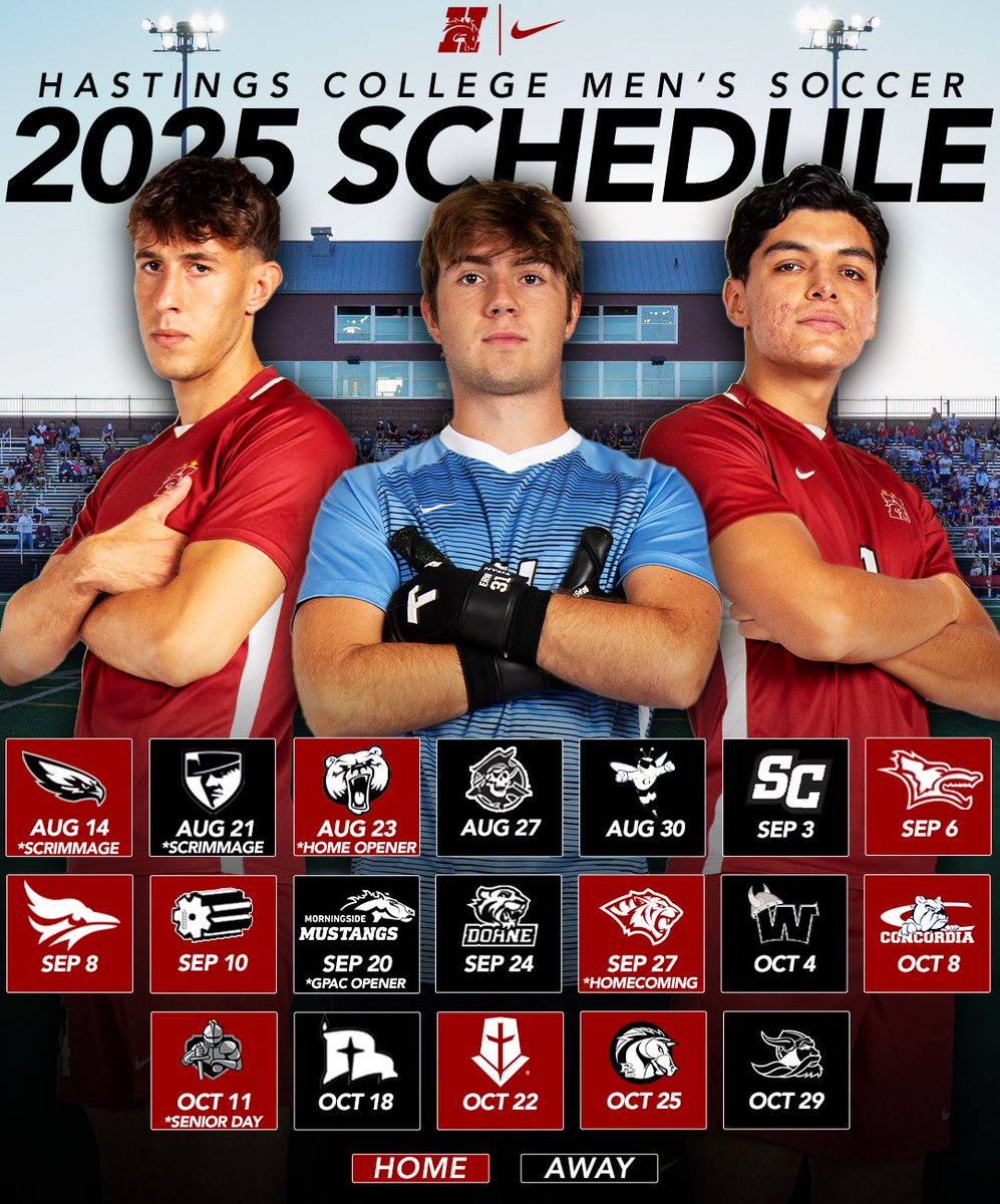 ❗️2025 SCHEDULE❗️
Head to hastingsbroncos.com/sports/msoc/20… to check out our 2025 Men’s Soccer Schedule!
#GDTBAB