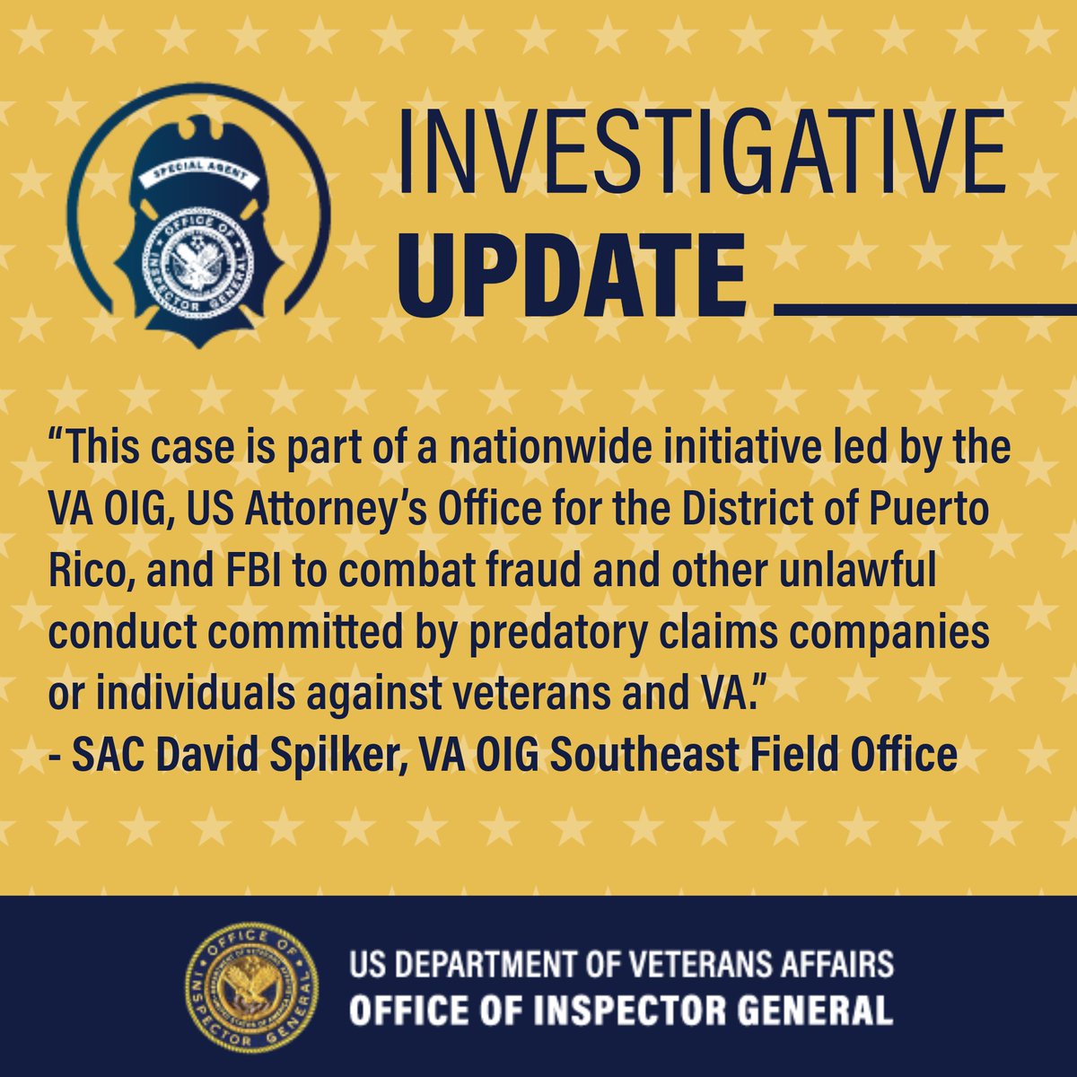Ten individuals were charged with defrauding the government to obtain VA disability benefits. According to court documents, from 2020 to 2025, Ángel Carrer-Rivera used his position as a VA employee to access the Veterans Benefits Management System and assign particular claims to