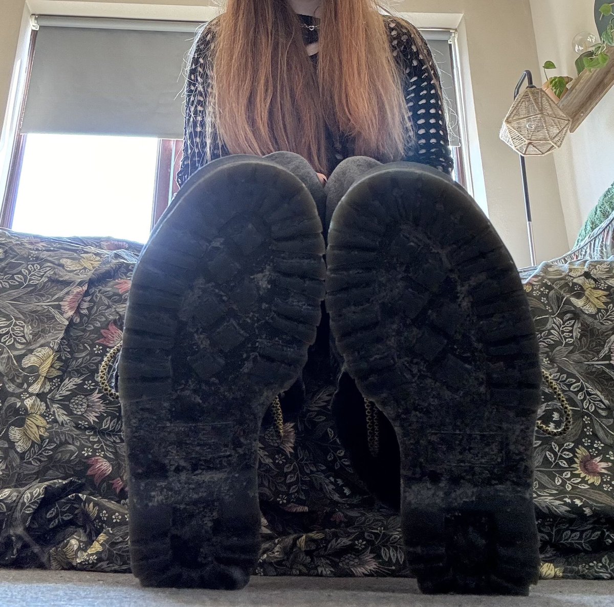 Worship my dirty Doc Marten soles 😈