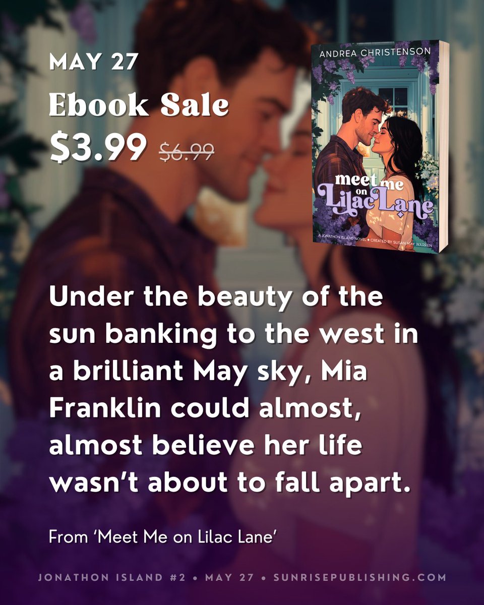 The Jonathon Island story continues with this heartwarming tale of love, resilience, and small-town charm!

Here's what you'll love about MEET ME ON LILAC LANE by @AndreaC_author, coming NEXT TUESDAY, May 27!

Preorder the ebook for $3.99 on Amazon 👉️ amazon.com/dp/B0DPFL686L