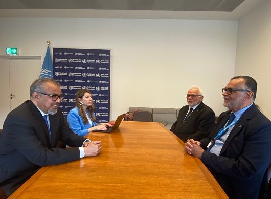 WHO Director-General meets with Fiocruz delegation during the 78th World Health Assembly 🔗bit.ly/3SlrrF8