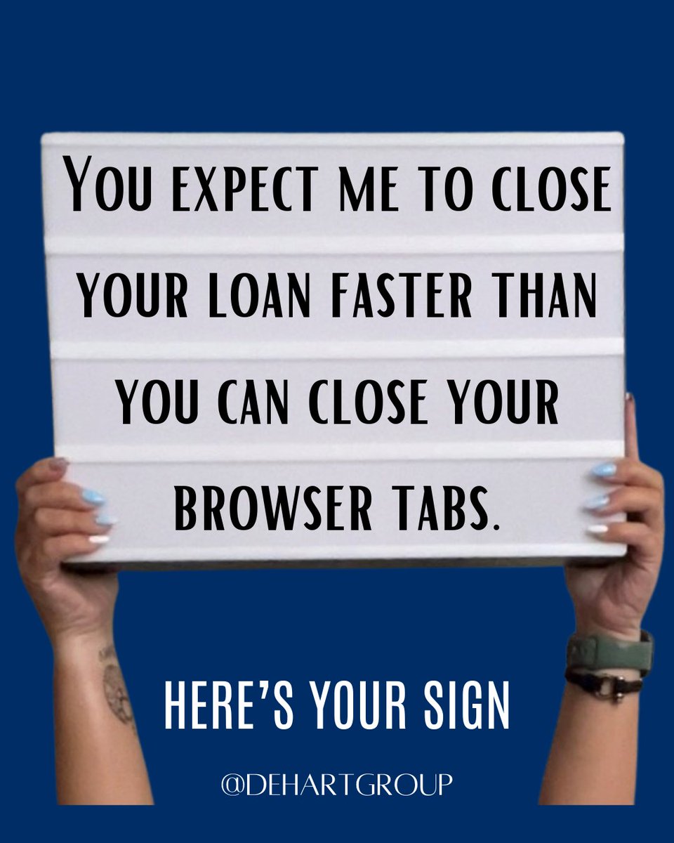 VegasMomIRL's tweet image. What's the fastest you've had/heard of a home loan closing? 

#HomeLoanReality #NeedMoreCoffee #PaperworkParty #HomeLoanProcess #FastLoans