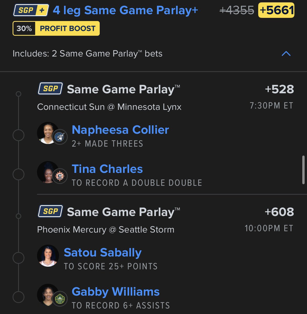 Dreamweaver_40's tweet image. +5661 #WNBA 🏀 BOOSTED LOTTO
ONE TIME LADIES 🔥
#GamblingX
Join Free Telegram: t.me/+u-fH4zixppUyM…
#GamblingX #GamblingTwitter #sportsbettingpicks #FanDuel #prizepicks #NBA #CBB #HardRockBet #MLB #NHL #DraftKings