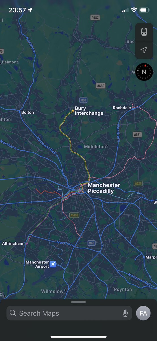 alamfiz's tweet image. this thing on apple maps where you can see an actual map of all the trains and metro systems is literally SO cool i love it so much i am having so much fun