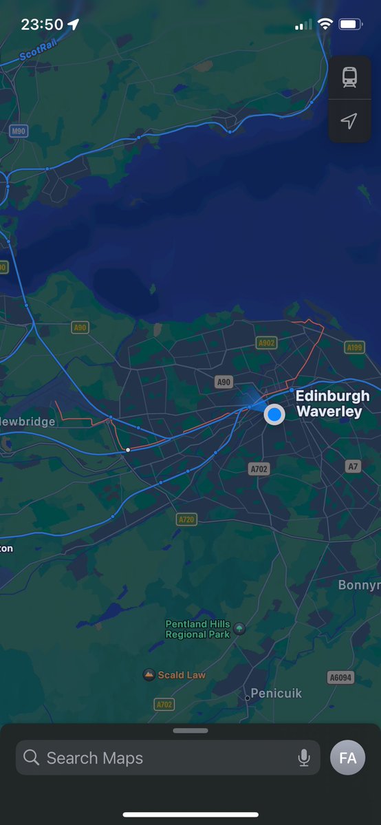 alamfiz's tweet image. this thing on apple maps where you can see an actual map of all the trains and metro systems is literally SO cool i love it so much i am having so much fun