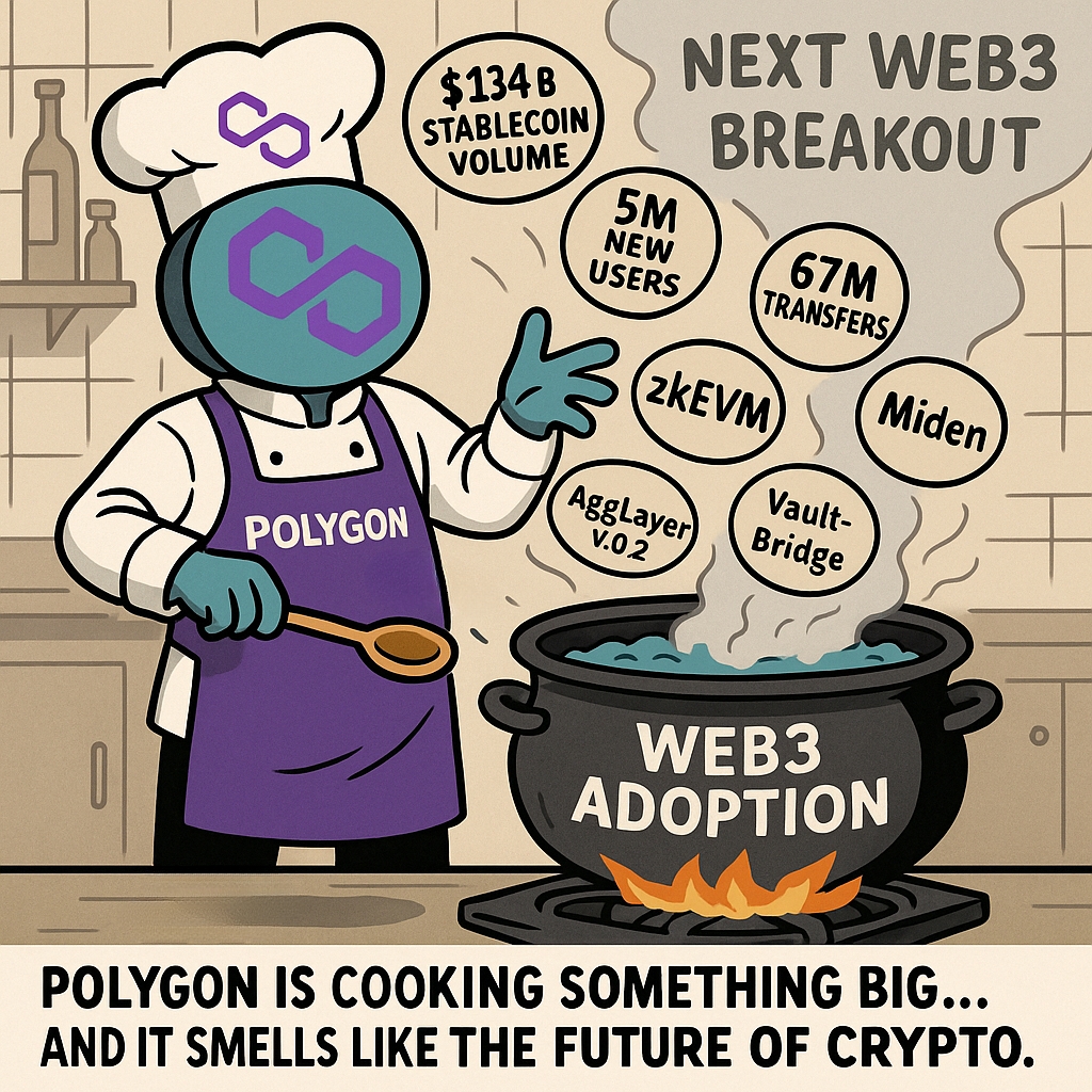 #Polygon isn’t just riding a wave—it’s engineering the next era of #Web3, brick by brick. Here’s why I’m convinced it’s real:

As pointed out by <a href="/sandeepnailwal/">Sandeep | Polygon (※,※)</a>, between May 12–18, <a href="/0xPolygon/">Polygon</a> PoS absorbed $52 M in net liquidity inflows—almost twice #Ethereum’s. But that flash is