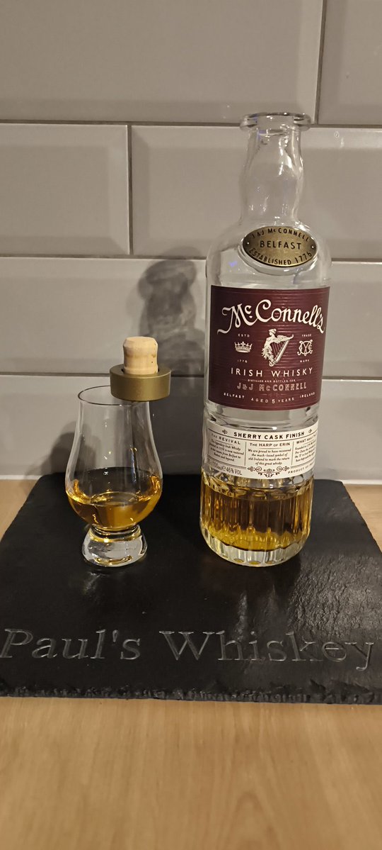 Paul O'Brien (@paulobrien10) on Twitter photo A drop of <a href="/McConnells_BDC/">McConnell’s Irish Whisky</a> 5 Year Old Sherry Cask for tonight's #MidnightFlange 🥃🐢💥 A drop of <a href="/McConnells_BDC/">McConnell’s Irish Whisky</a> 5 Year Old Sherry Cask for tonight's #MidnightFlange 🥃🐢💥