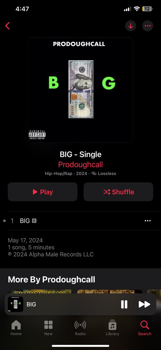 Prodoughcall's tweet image. One year and exactly one week ago today “BIG” single was released 🔥 Stream on all platforms now link in bio 🔗

#HipHop #Rap #TrapMusic #PDC #AppleMusic #Spotify #Tidal #YouTubeMusic