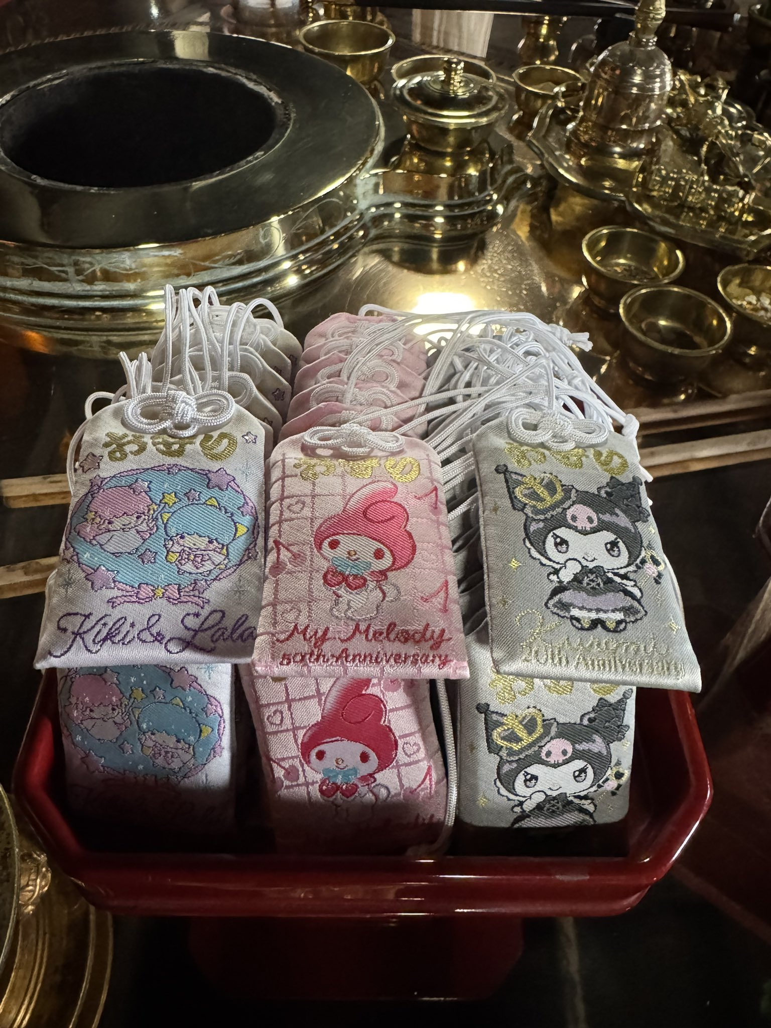 Sanrio リトルツインスターズ 廃盤 イヤーマフ & 財布 & お守り 黄色