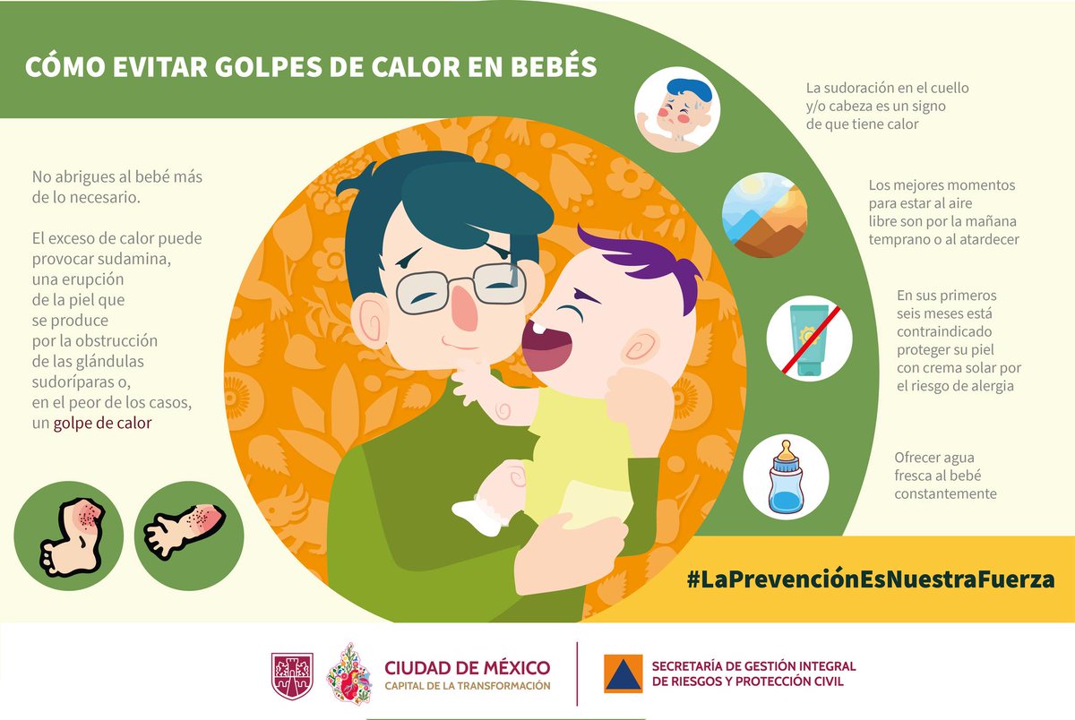 Evita golpes de calor en menores🥵👶, sigue nuestras recomendaciones y toma tus precauciones.
#LaPrevenciónEsNuestraFuerza