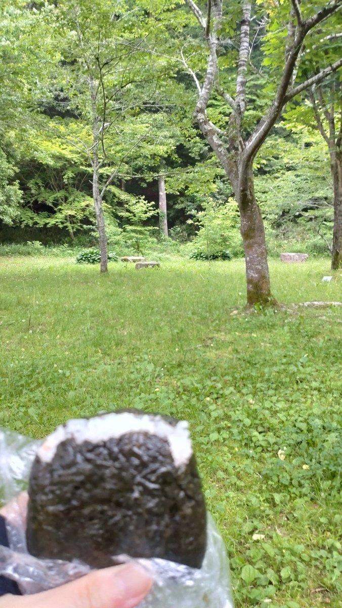 miu0candy's tweet photo. 山で食べるおにぎる最高に美味しいすぎる🍙♡ https://t.co/fIzIpumex3