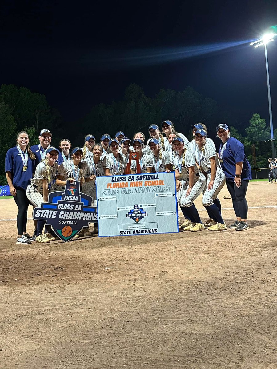What a season for these young ladies and blessed to be a part of this team! So proud of how they competed every time they stepped on the field! 30-1  
FHSAA 2A State Champs!