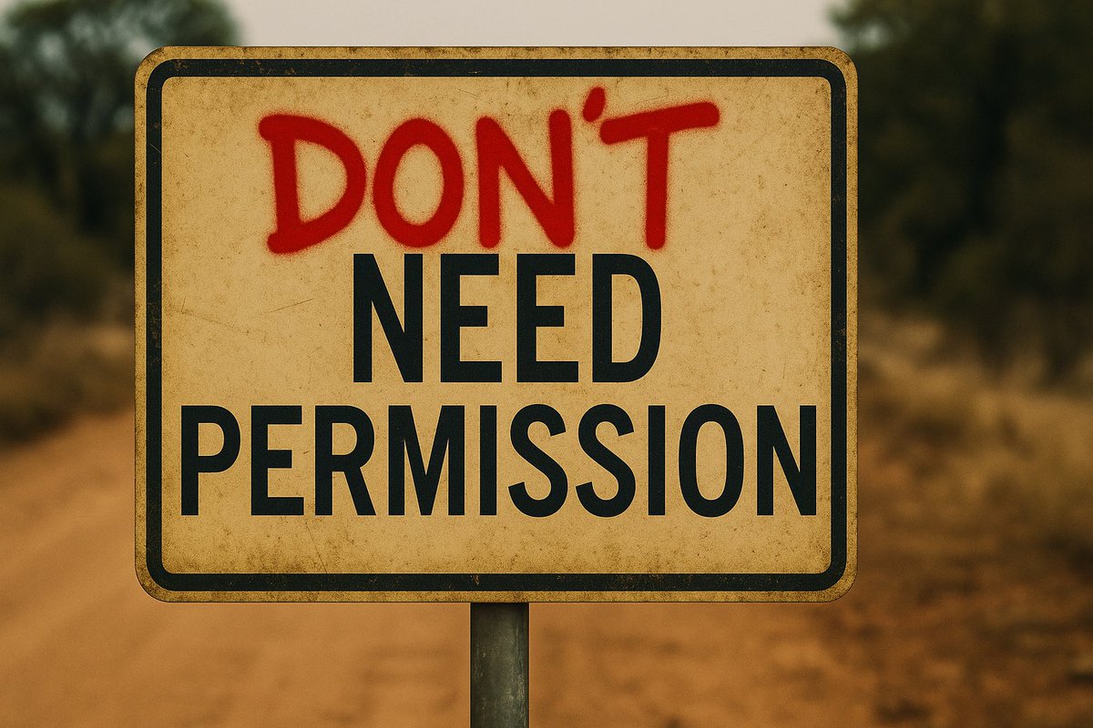 'But let me be clear: The people who change things don’t wait for the green light—they become the green light.' Read my latest Substack 👉 YOU HAVE NO PERMISSION, AND THAT'S THE POINT open.substack.com/pub/evanmawari…
