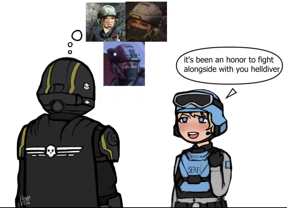 ryder34488462's tweet photo. @Helldivers_NOW @xanran2 Hmmmmmmmmmmmmmmmmmm https://t.co/TBAMN1ghDm
