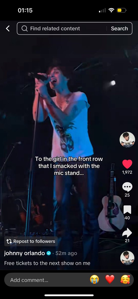 claiming my free tickets <a href="/johnnyorlando/">Johnny Orlando</a> 
i know u love that video