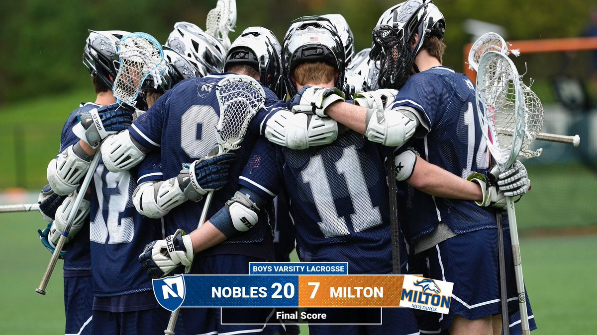 Boys Varsity Lacrosse Final ⬇️ #NoblesAthletics