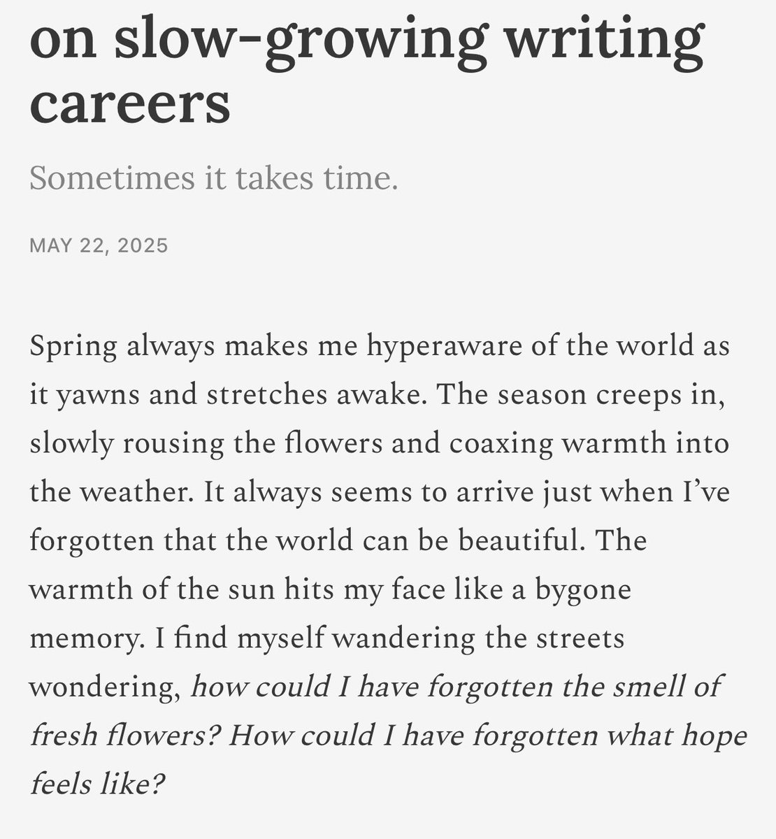 AshiaMonet's tweet image. May’s newsletter went out yesterday! I’m really proud of this one so I hope you’ll like it.
Let’s talk about getting through the disappointments and rough patches of your writing career
shorturl.at/yEbf4 🔗