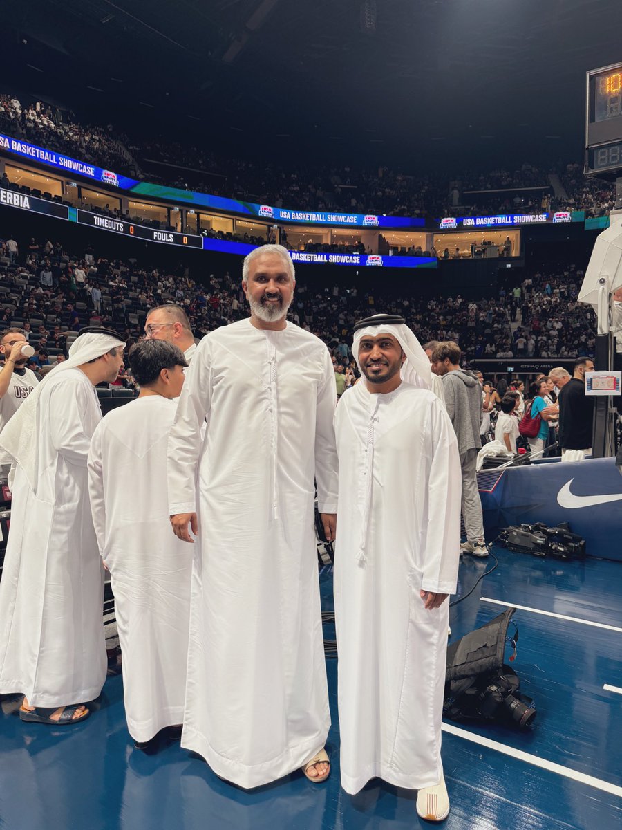 Abu Dhabi the global capital of sports, continues to bring together top leaders and decision-makers at world-class sporting events hosted at Etihad Arena this time in the electrifying atmosphere of international basketball.

I was honored to meet a distinguished group of national