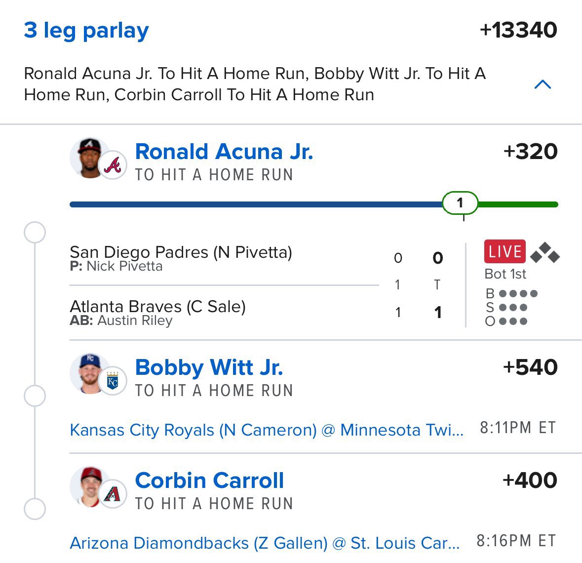 Dreamweaver_40's tweet image. ACUNA JUST DELIVERED. THIS IS HITTING.
Join Free Telegram: t.me/+u-fH4zixppUyM…
#GamblingX #GamblingTwitter #sportsbettingpicks #FanDuel #prizepicks #NBA #CBB #HardRockBet #MLB #NHL #DraftKings