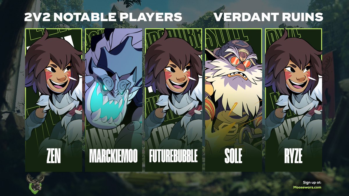 Tomorrow we start Verdant Ruins 2v2s 🌲
Here are some of the Notable Players!

We will be live @ 4 pm EST
🎥 twitch.tv/ajmorr2000
🎥 youtube.com/c/ajmorr2000