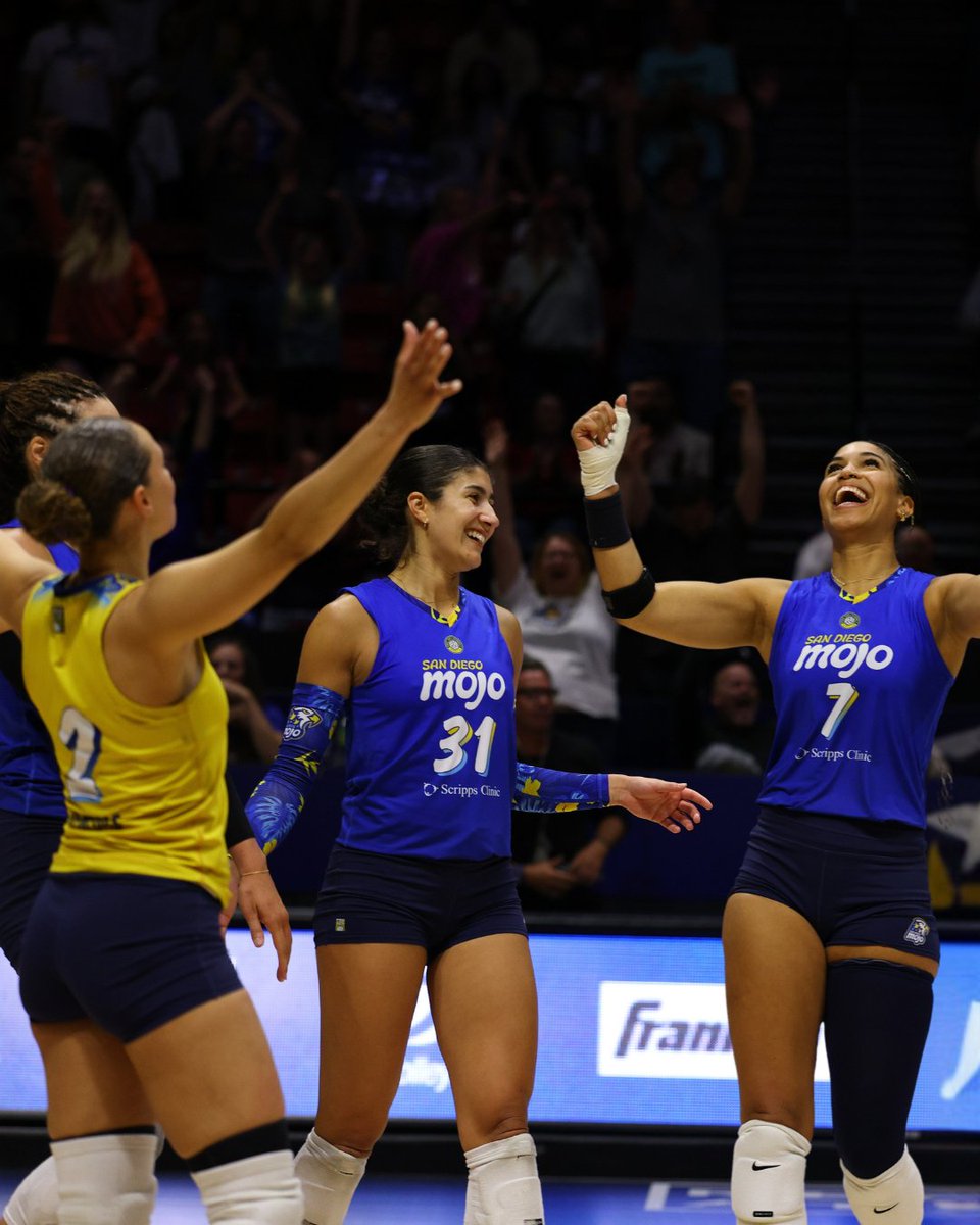 It’s the celebratory cheer after every point for me. 👏

#SanDiegoMojo #WeAreMojo #SanDiegoSports #ProVolleyball #MajorLeagueVolleyball