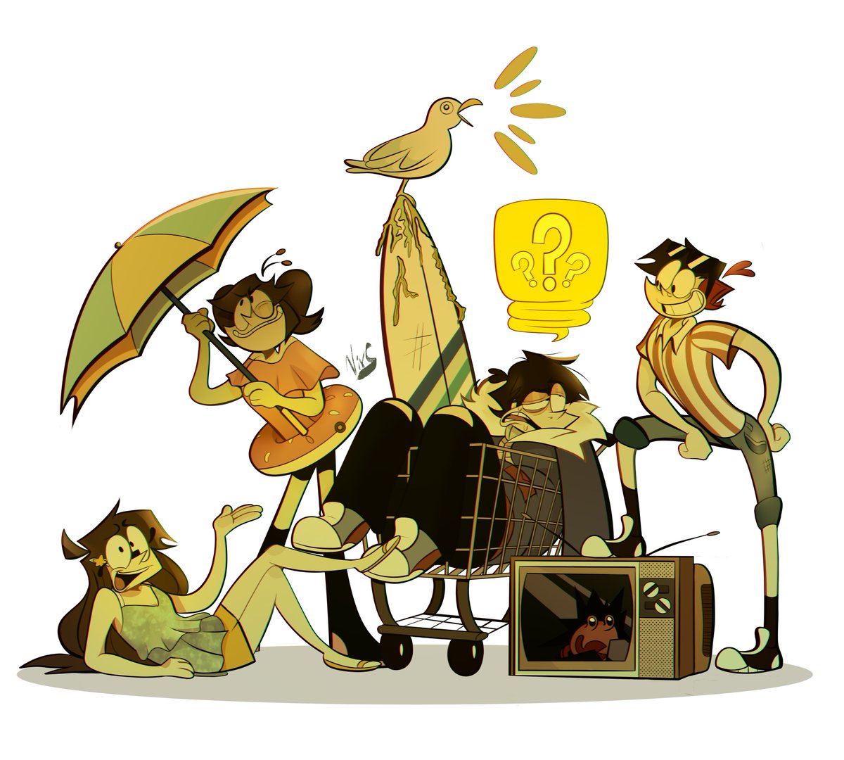 NixStinks's tweet image. 🏖️🌅 ✨

#myart #originalcharacterart
