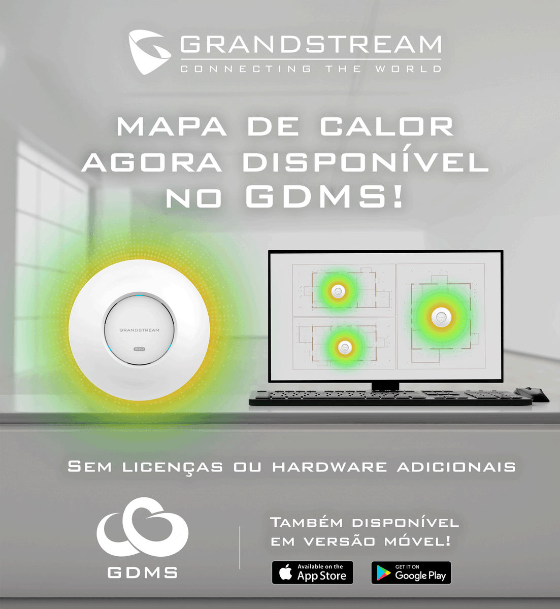 🇧🇷 Grandstream Device Management System (GDMS) é uma plataforma no núcleo onde os instaladores, equipamentos de TI e integradores de sistemas podem gerenciar a implementação de dispositivos Grandstream.
