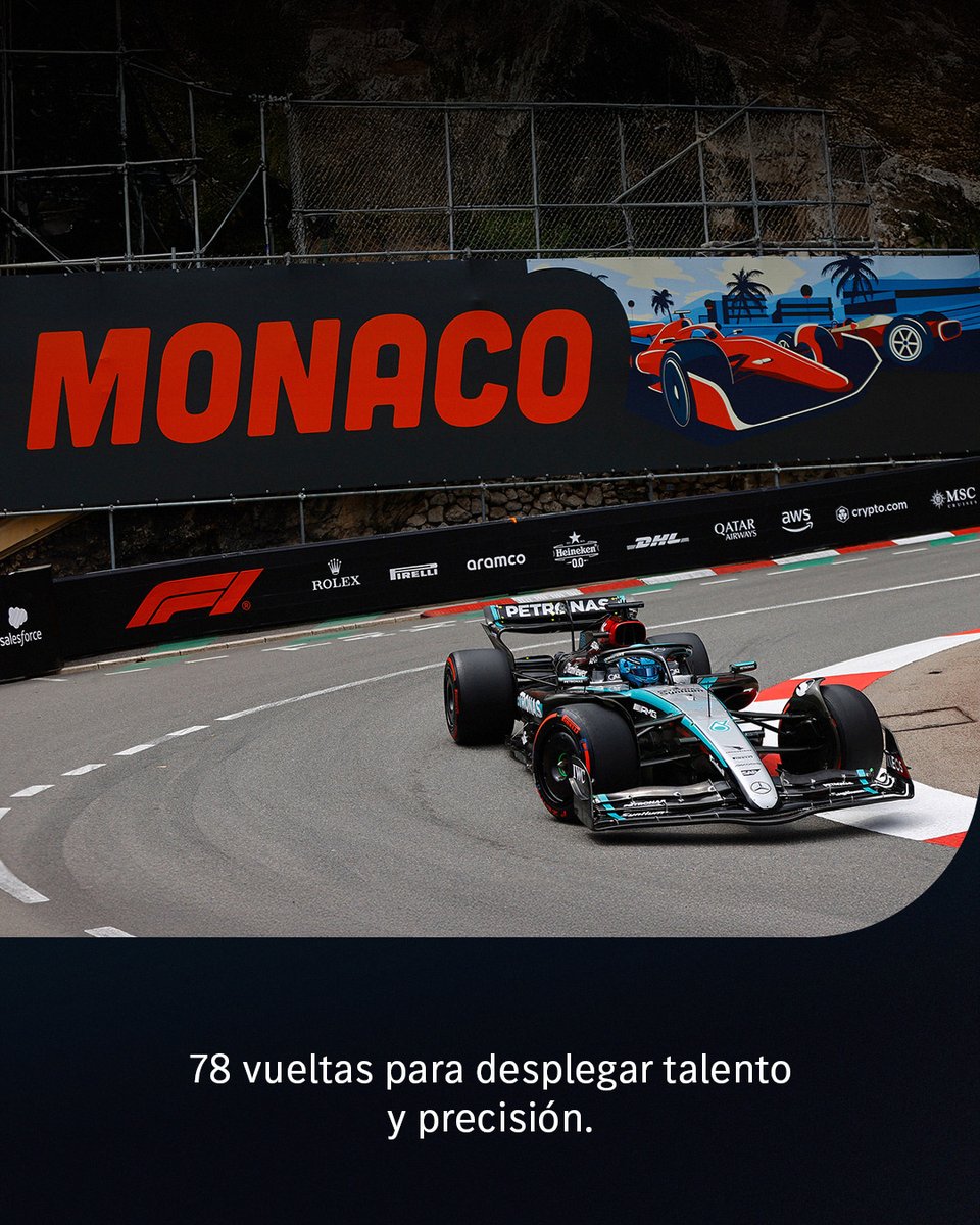 En el principado de la velocidad, Mercedes-Benz busca una nueva conquista. Este fin de semana, Mónaco recibirá a los 10 equipos en un circuito urbano muy exigente. ​
​78 vueltas para demostrar quién es el mejor. ​
​#MercedesBenz #GPMónaco