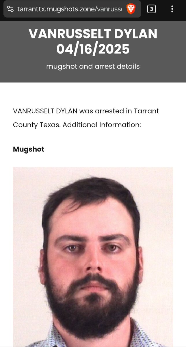 VegaShadowRaven's tweet photo. Mugshot du policier belge (#PolBru) arrêté à Tarrant (TX, USA) pour sollicitation d'une mineure de 14 ans.
https://t.co/HKFhr57xF5 https://t.co/p38PLn2QbF