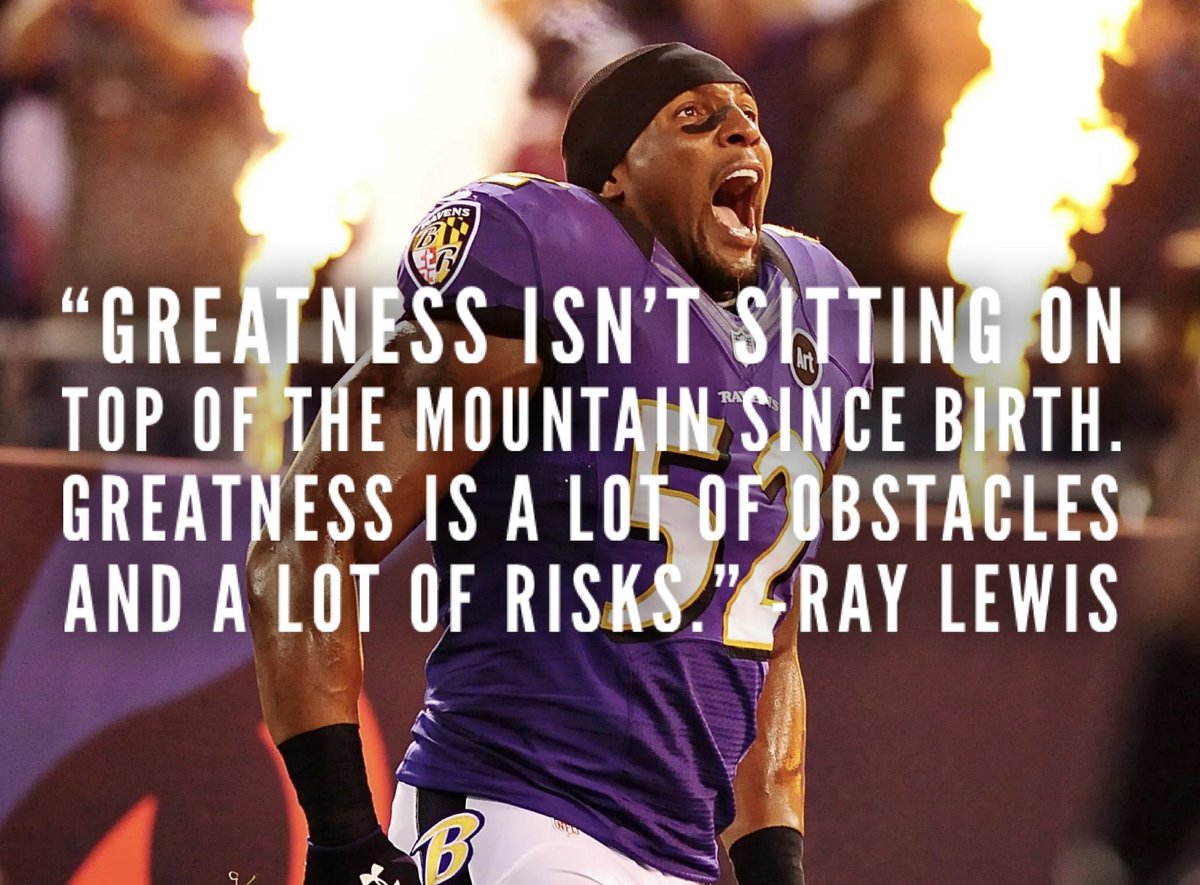RayLewisCoinFIT's tweet photo. “Greatness isn’t sitting on top of the mountain since birth. Greatness is a lot of obstacles and a lot of risks.” -Ray Lewis

$FIT 💪 @raylewis 

https://t.co/Q8R57CiD94

$btc $eth $sol $xrp #crypto #legendarymoments #mentality #motivation #RL52 https://t.co/ZjFyZr4s4I