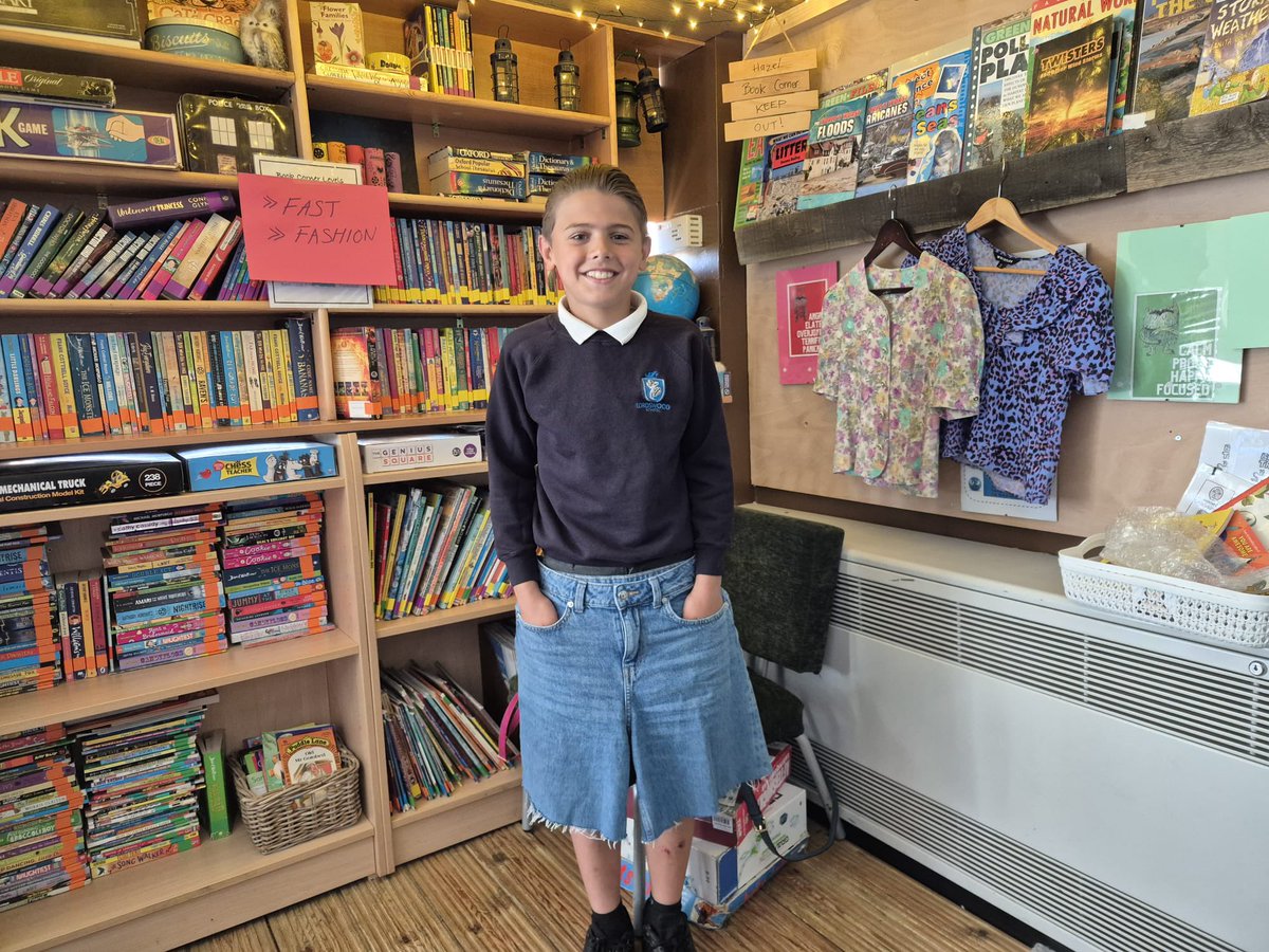 Year 5 learned about fast fashion today!