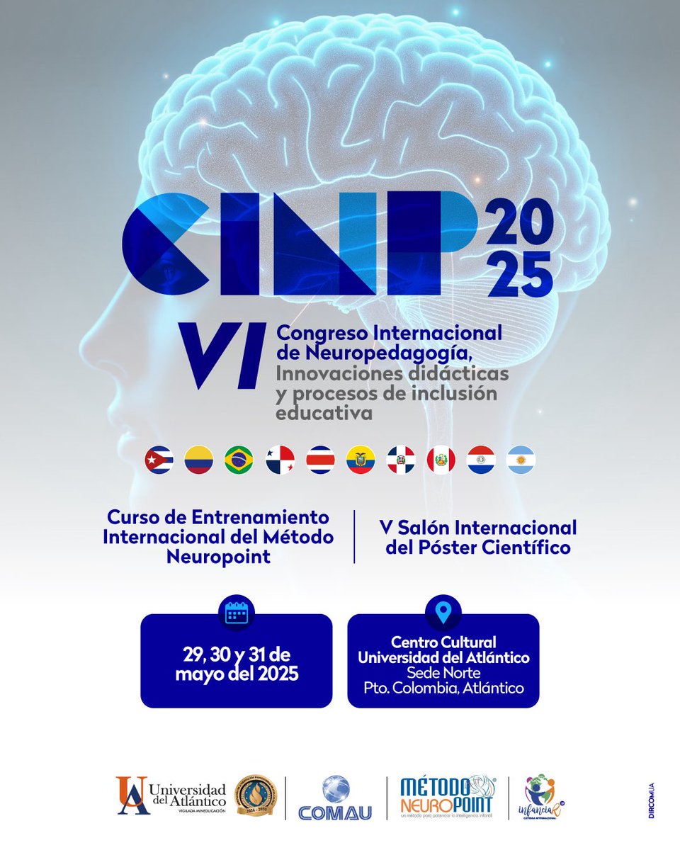 VI Congreso Internacional de Neuropedagogía abordará innovaciones didácticas y proceso de inclusión educativa lachachara.org/vi-congreso-in… <a href="/udeatlantico/">Universidad del Atlántico</a>