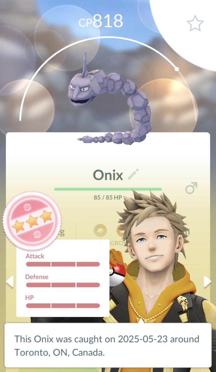 Pokemon Go Plus+ catch💯Onyx💯🤗🤩 #PokemonGO #PokemonGOApp #PokemonGOfriend  #PokemonGOHundo #ポケモンGO
 #ポケモンGOアプリ