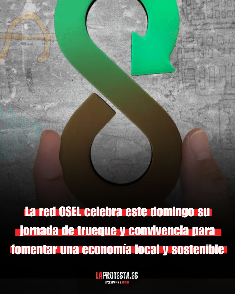 laprotestaes's tweet image. 🤝 La red #OSEL celebra este domingo su jornada de trueque y convivencia para fomentar una economía local y sostenible

📅 Domingo, 25 de mayo 
⏰ Desde las 12h
📍 @_ajuntaera

📰 Más información a través de LaProtesta.es 

laprotesta.es/2025/05/23/la-…