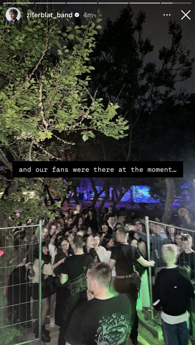 ❗️Ziferblat via Instagram stories 

russian drones were flying over the venue where Ziferblat just performed.

#RussiaIsATerroristState